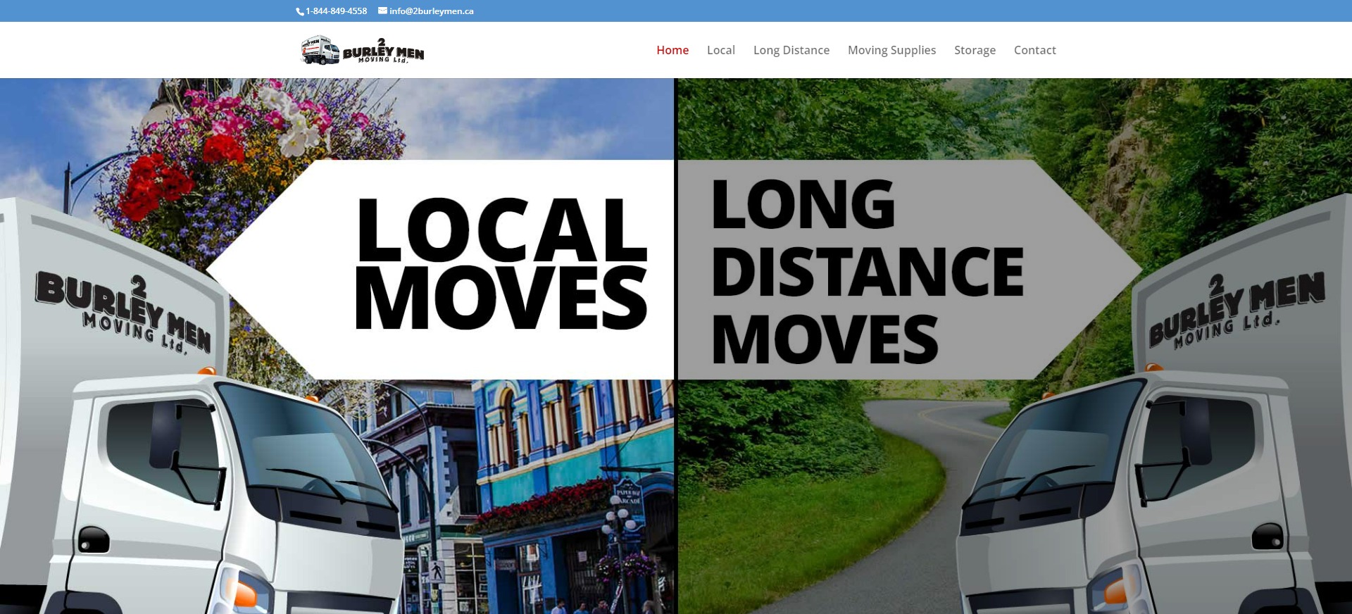 Burley Men Moving Website Screenshot